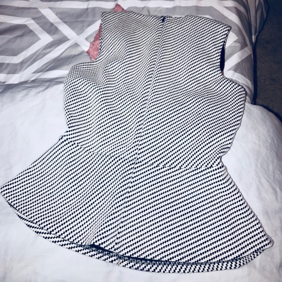 Black and white Peplum top! - Picture 3 of 4